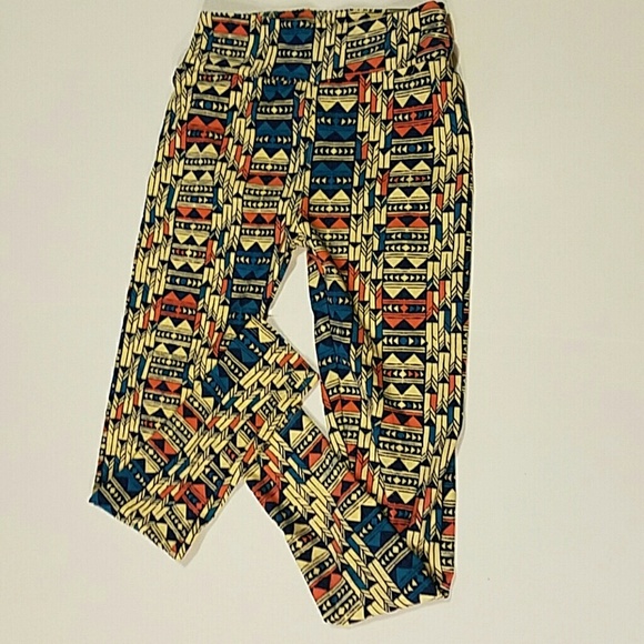 NWOT LulaRoe leggings geometric pattern one size fits - Picture 1 of 5